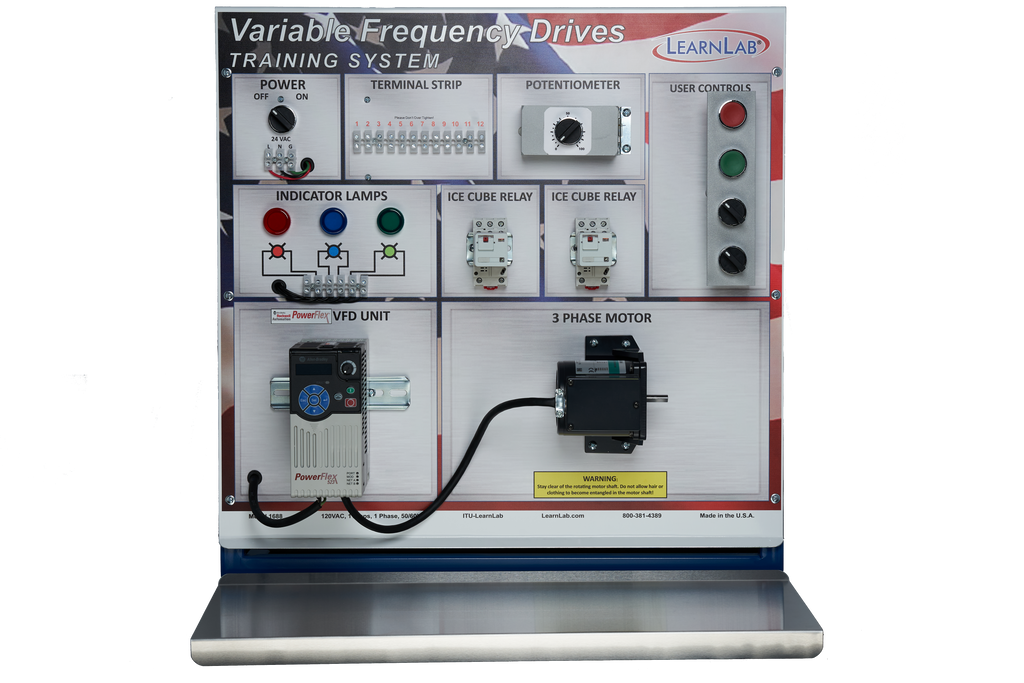 LearnLab's Advanced VFD Variable Frequency Motor Drive Training System