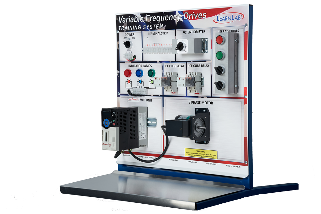 LearnLab's Advanced VFD Variable Frequency Motor Drive Training System
