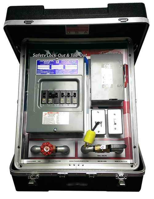 Portable Safety Lock-out Tag-out Training Systems,  Set of 6 Trainers