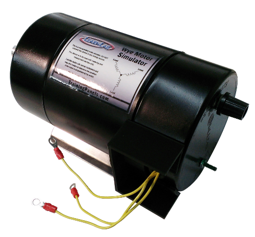 Wave Motor Simulator with wiring on a white background